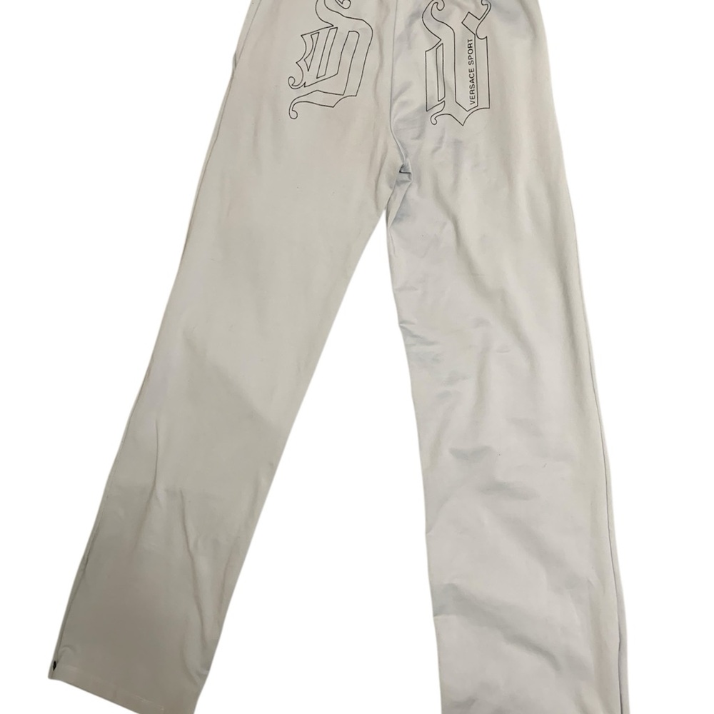 Versace Blue Track Pants with Relaxed Fit